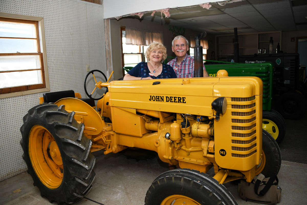 032 Bernice and Dave Mettenbrink at the Galen Furstenau John Deere Museum in Neligh.JPG